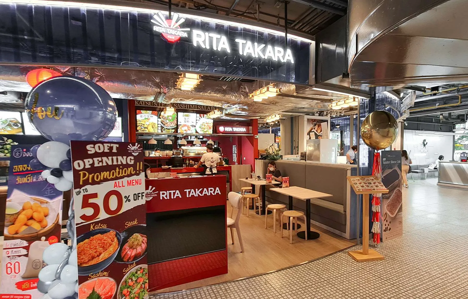 Rita Takara, restaurant in Silom Edge, as built by OUT