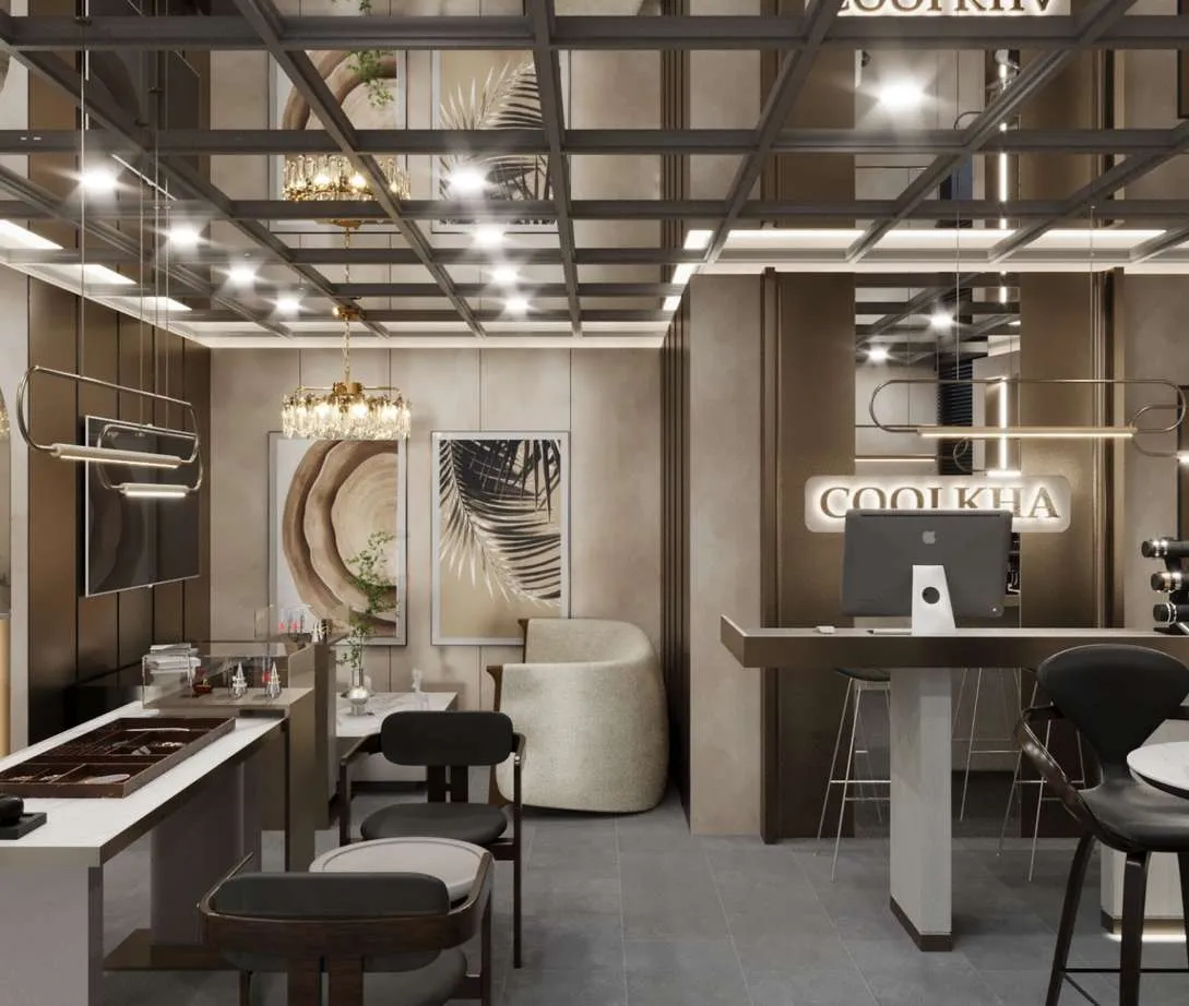 3D design of Coolkhapetch, jewelry store in Don Mueang